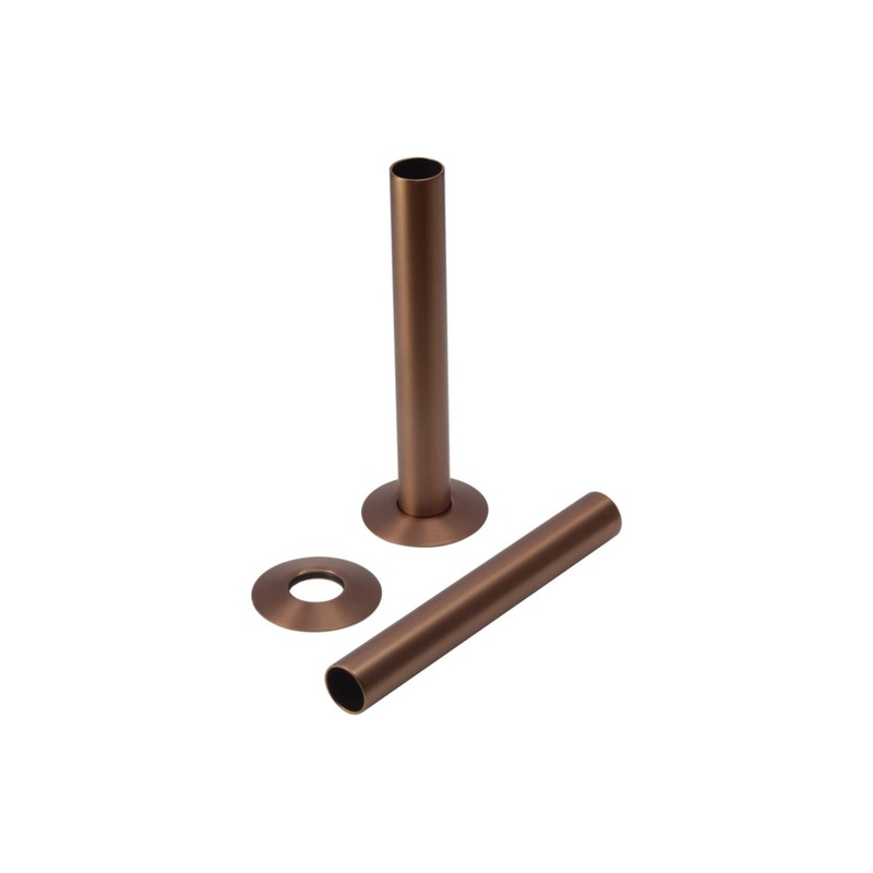 18mm Radiator Pipe Sleeves – Brushed Bronze