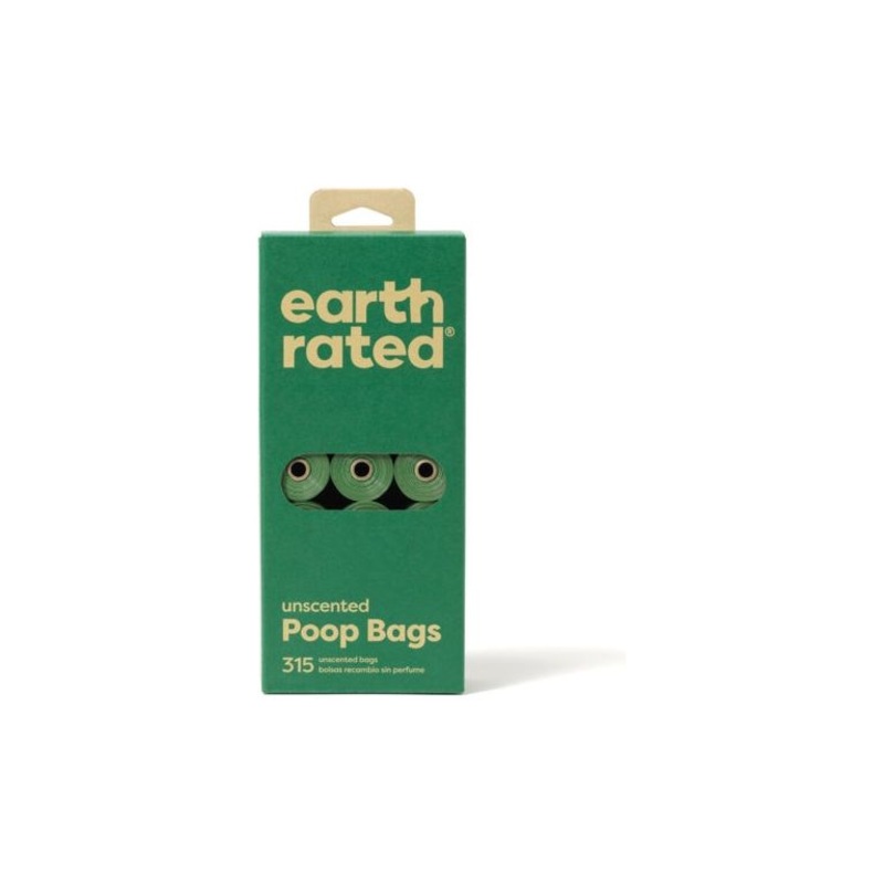 Earth Rated 315 Poop Bags|Unscented|Lavender