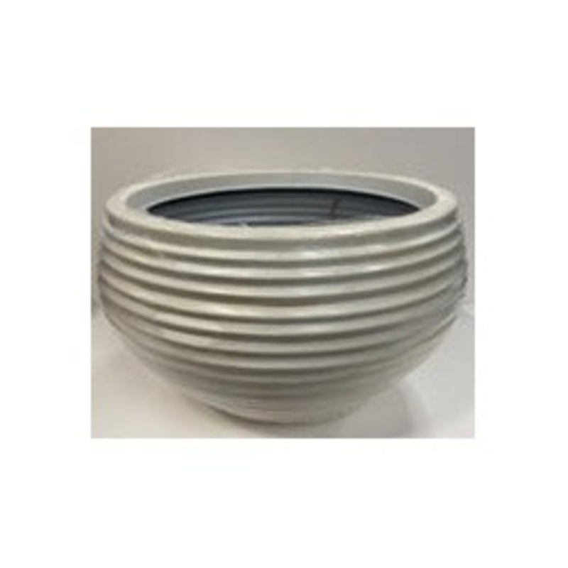 Kaemingk Jamie Plastic Round Planter Off White