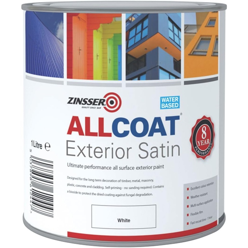 Zinsser Allcoat Exterior Wb Satin Wht