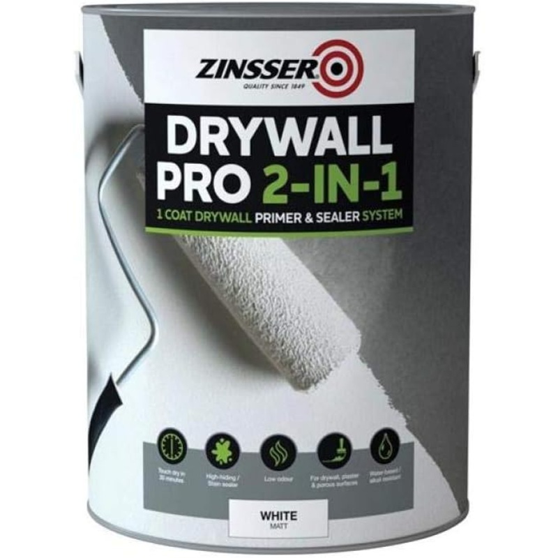 Zinsser Drywall Pro 2in1 Primer&Sealer 5ltr