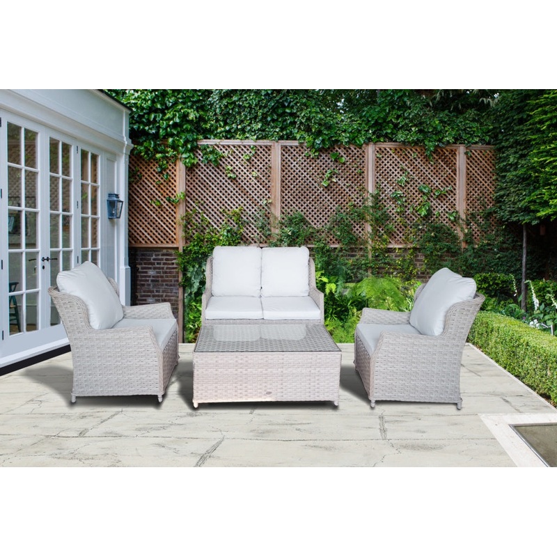 Pagoda Chambery Beige Deluxe Lounge Sofa Set