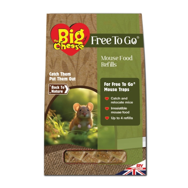 The Big Cheese Free To Go Mouse Food Refill  10g x 15 Pack