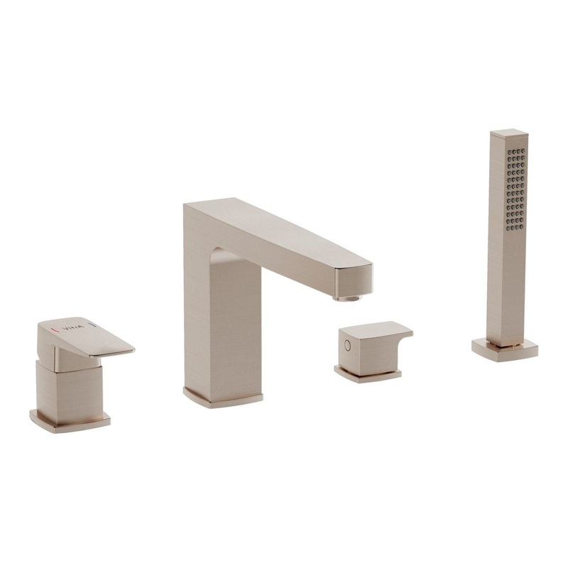 VitrA Root Square 4-Hole Bath/Shower Mixer