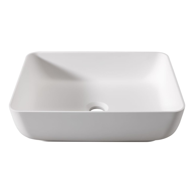 Abode Cava 450x350mm Tablet Basin – Chalk White