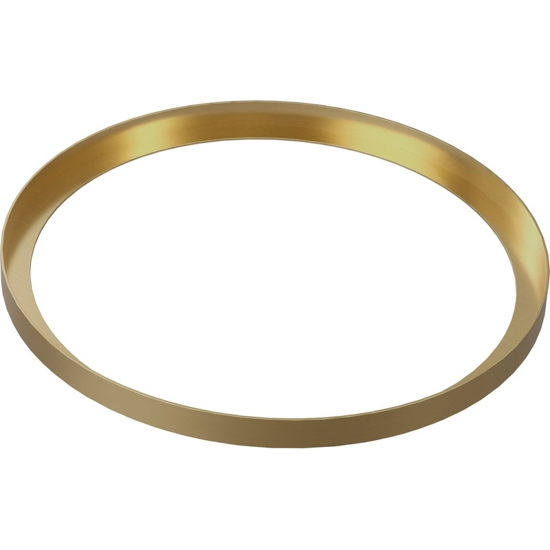 Abode Cava Round Basin Plinth – Brushed Brass