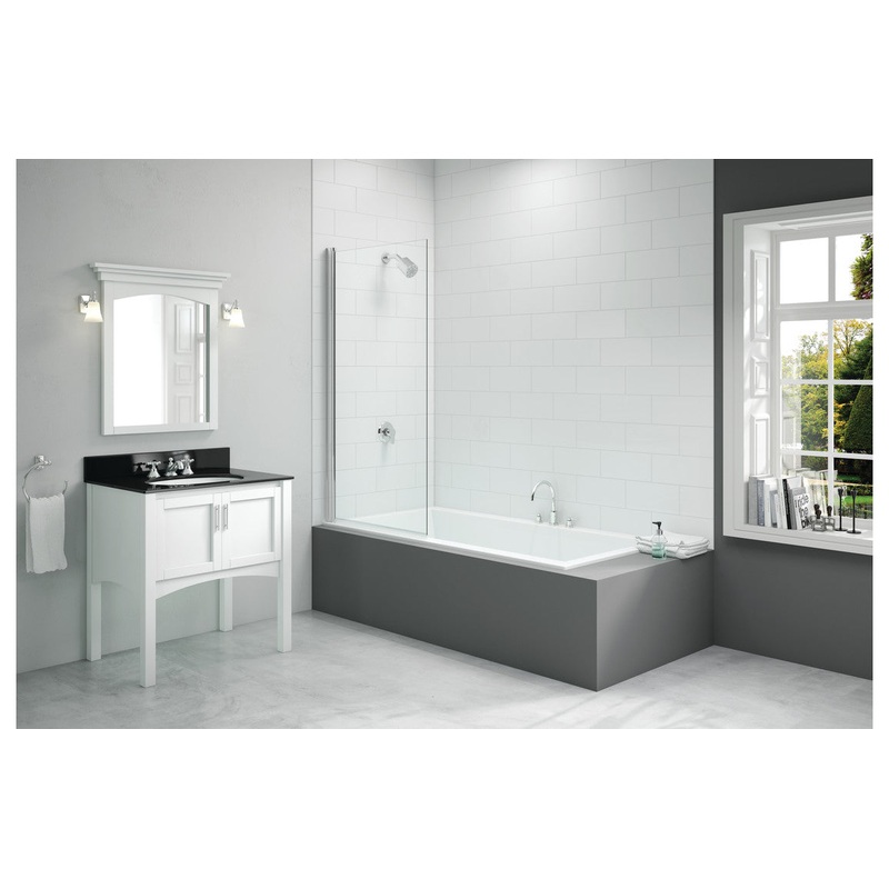 Merlyn 800x1500mm Single Square Bath Screen (6mm)