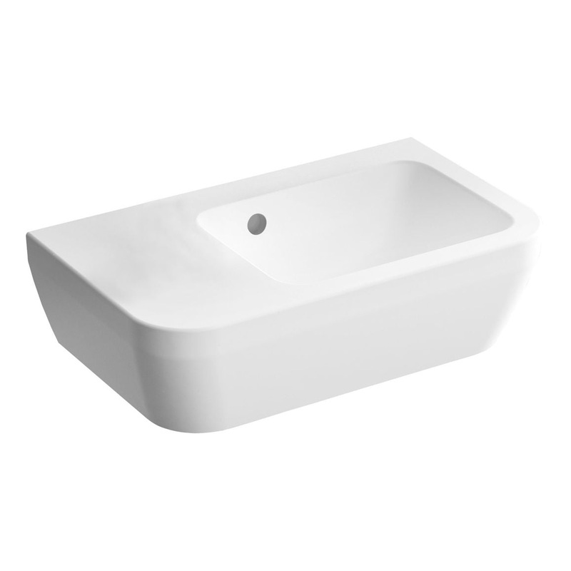 VitrA Integra 370x220mm 0TH Compact Basin w/Overflow (LH) – White