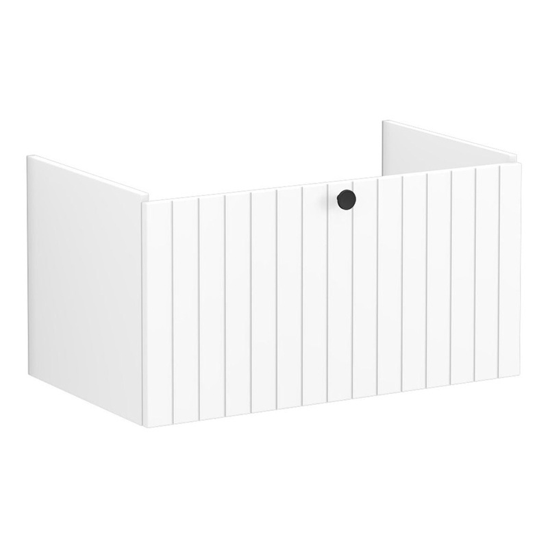 VitrA Root Groove 80cm 1 Drawer Washbasin Unit – Matt White