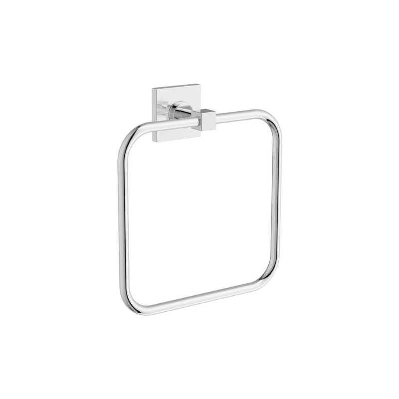 VitrA Root Square Towel Loop|Chrome|Matt Black
