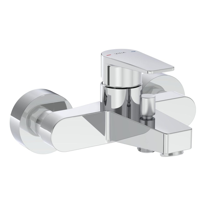 VitrA Root Square Wall Mounted Monohole Bath/Shower Mixer