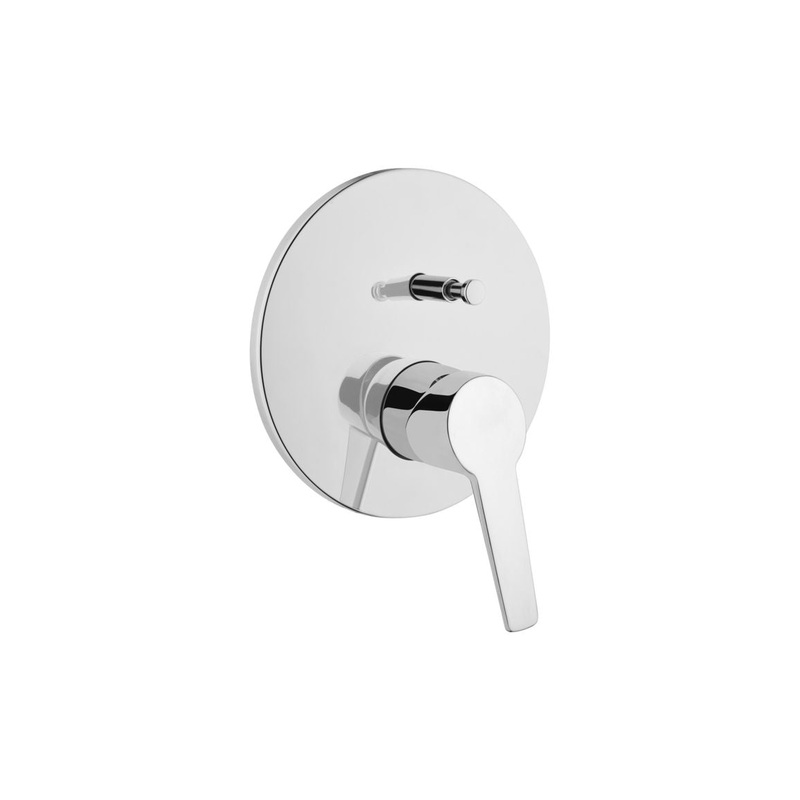 VitrA Solid S Integrated Bath/Shower Mixer – Chrome