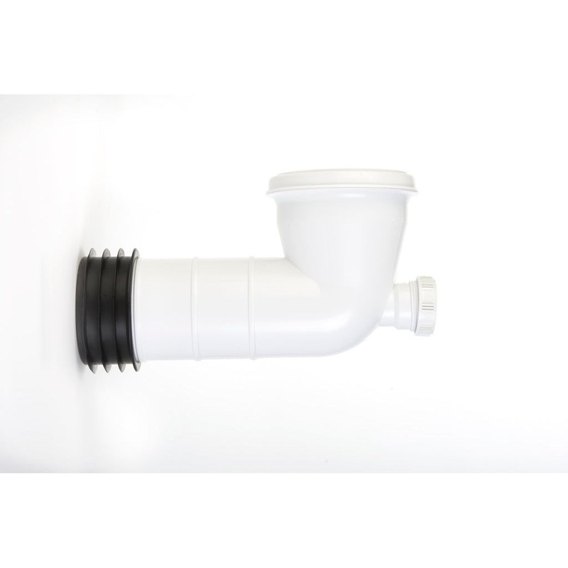 Make WC Pan Connector With Access Hole & 90 Degree Bend