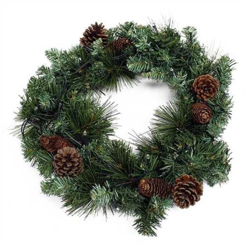 Kingfisher Prelit Wreath With 15 Led’s