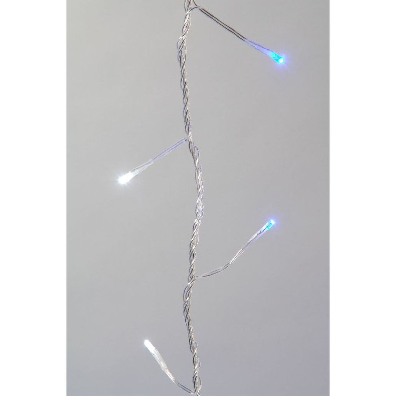 Led Outdoor & Indoor Twinkle Lights White & Blue