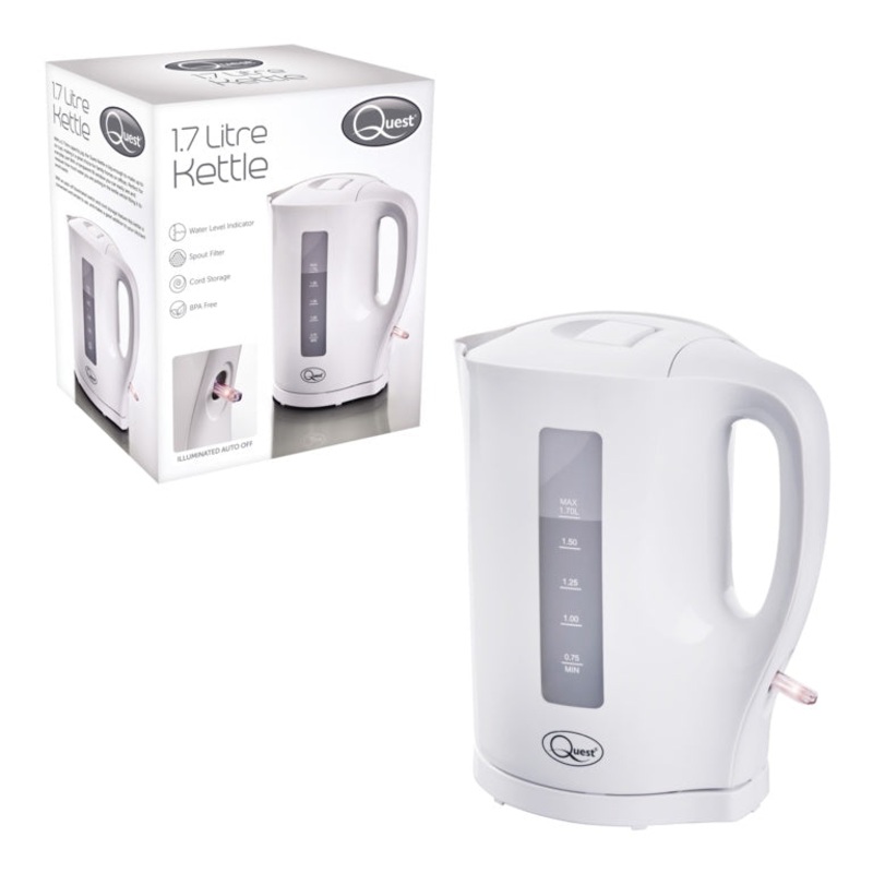 Quest 1.7L Jug Kettle|White|Grey|Black