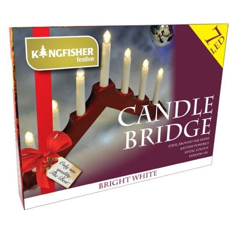 Red or White Battery Operated Bridge Welcome LED Light – Christmas Lights