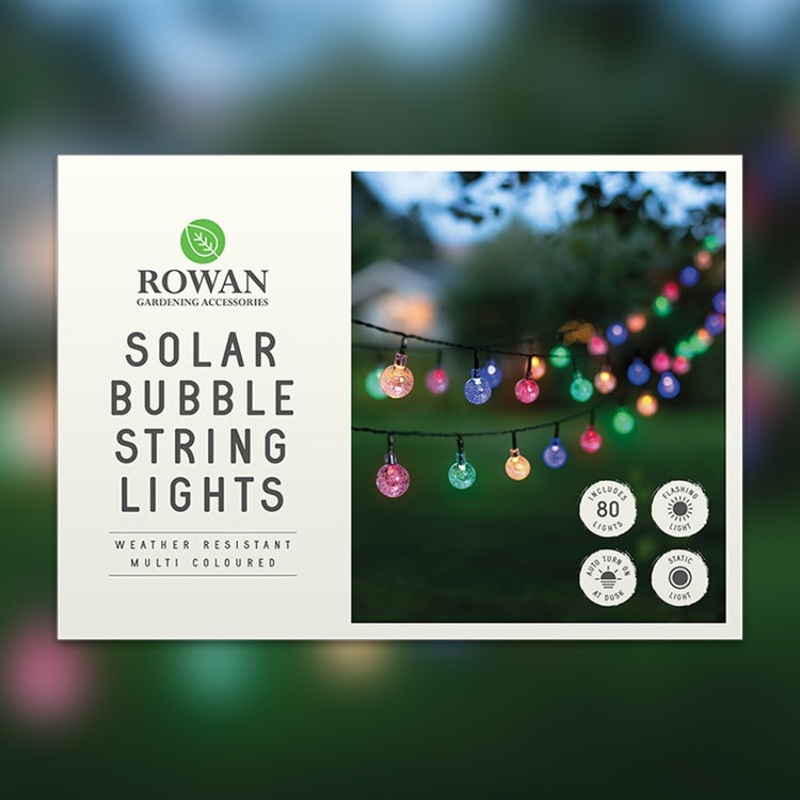 Solar Bubble String Lights – Multi