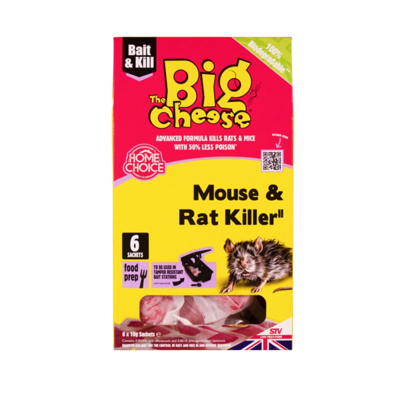 The Big Cheese Rat & Mouse Killer  Pack of 6