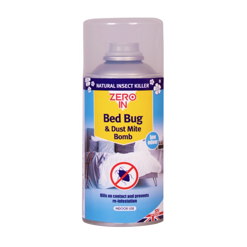 Zero In Bed Bug & Dust Mite Bomb – 150ML Aerosol