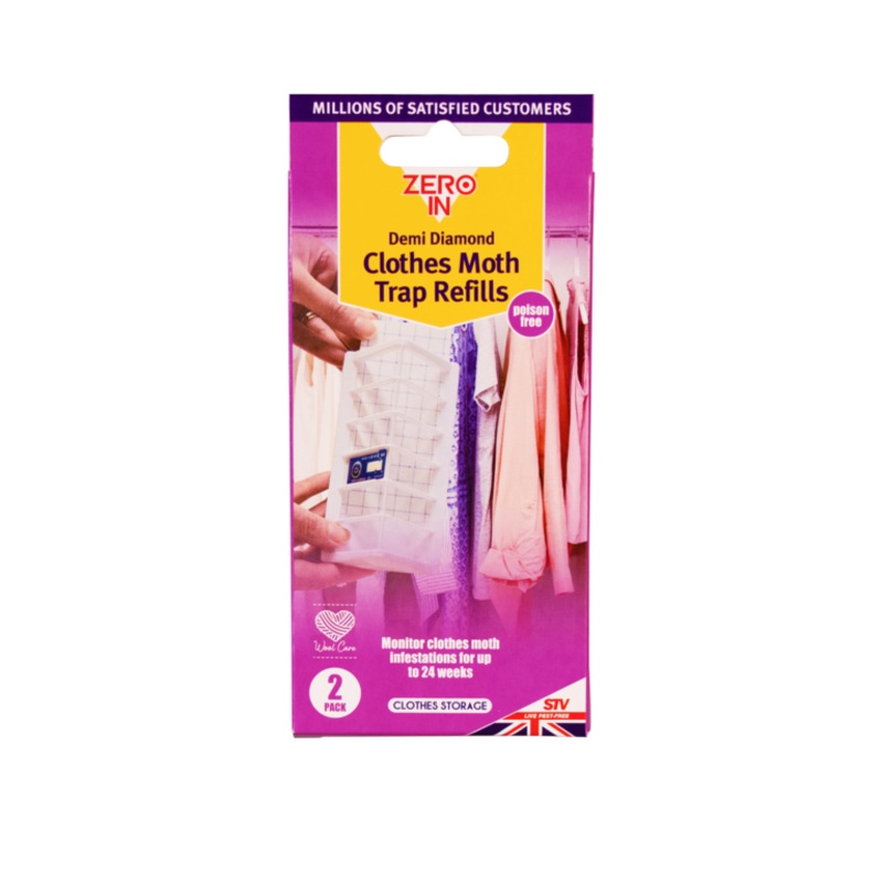 Zero In Demi Diamond Clothes Moth Refills – Twin Pack