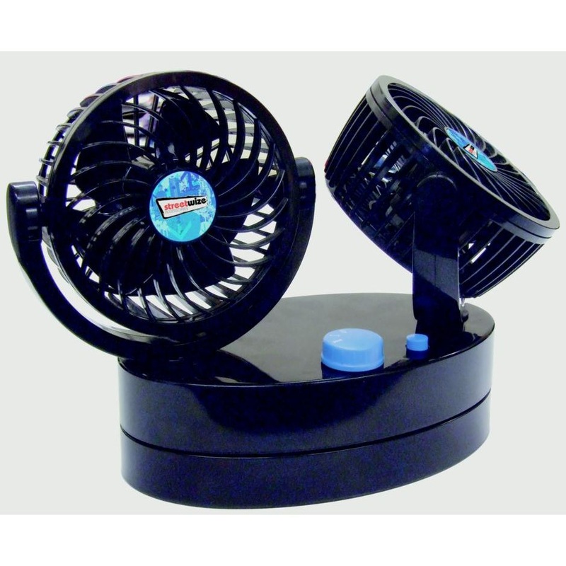 Streetwize Cyclone Oscillating Power Fan 12v