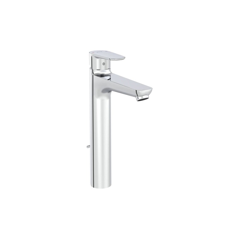 VitrA Flow Soft Tall Basin Mixer w/Waste Lever