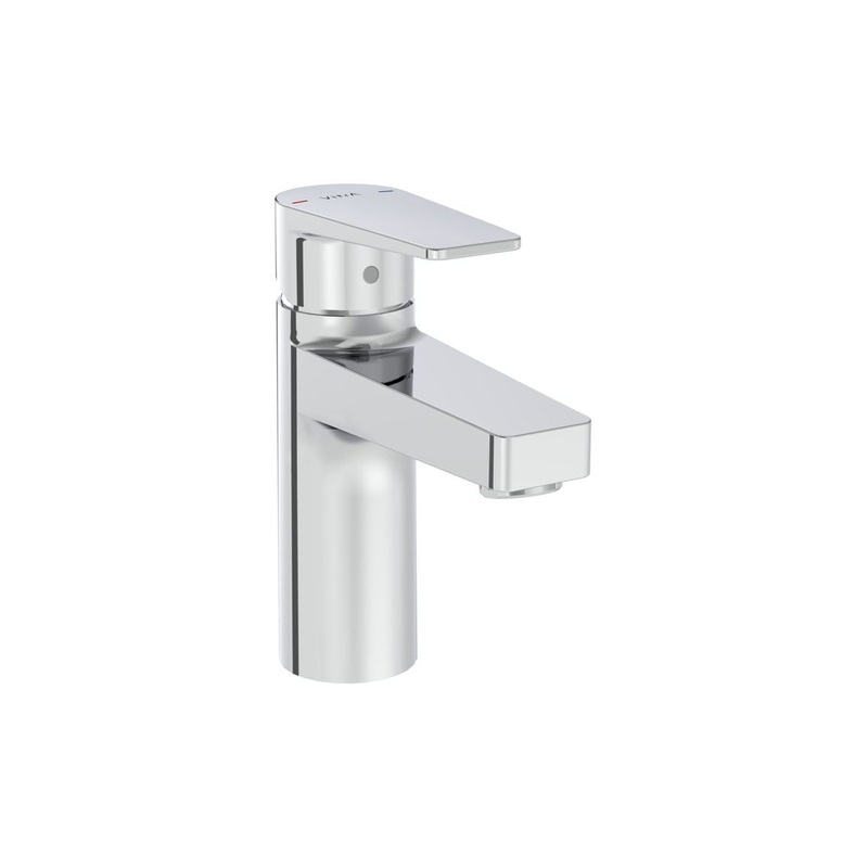 VitrA Flow Square Basin Mixer – Chrome