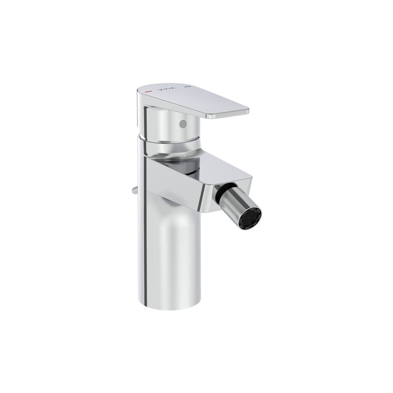 VitrA Flow Square Bidet Mixer|Chrome|Matt Black