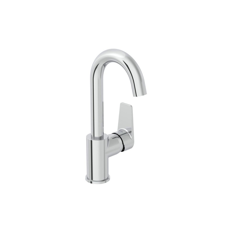 VitrA Flow Square Swivel Basin Mixer – Chrome