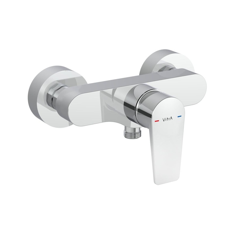 VitrA Flow Square Wall Mounted Shower Mixer – Chrome