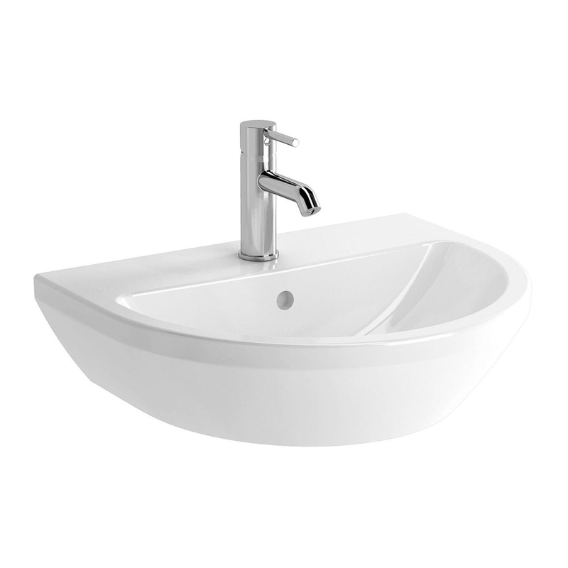 VitrA Integra 550x450mm 1TH Basin w/Overflow – White