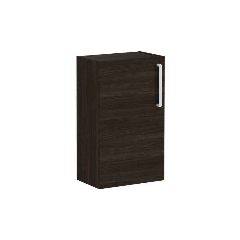 VitrA Root Flat 40cm 1 Door Slim Lower/Base Unit (LH Hinge) – Walnut