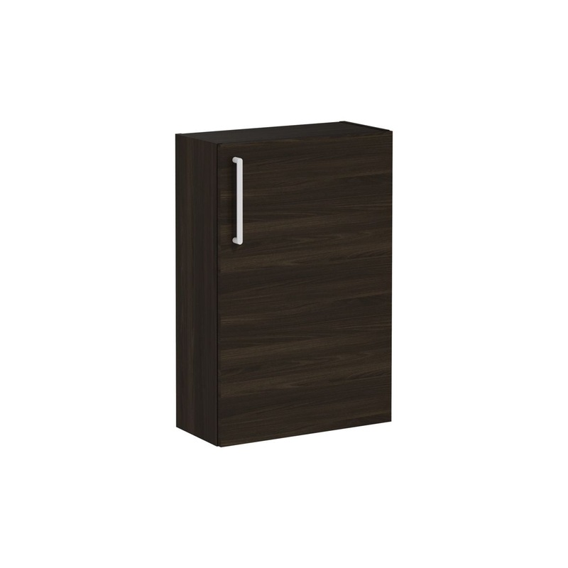 VitrA Root Flat 55cm 1 Door Slim Lower/Base Unit (RH Hinge) – Walnut