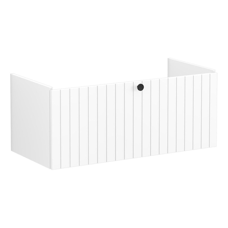 VitrA Root Groove 100cm 1 Drawer Washbasin Unit – Matt White