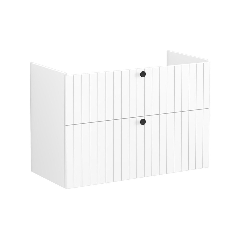 VitrA Root Groove 100cm 2 Drawer Washbasin Unit – Matt White