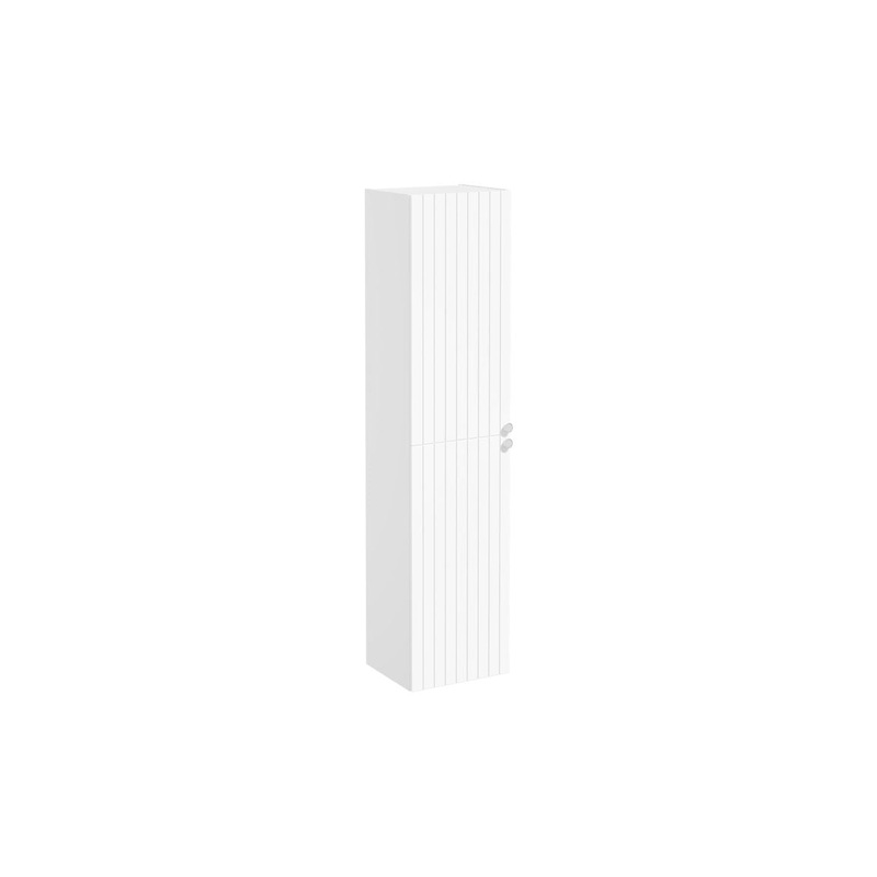 VitrA Root Groove 40cm 2 Door Tall Unit (LH Hinge) – Matt White