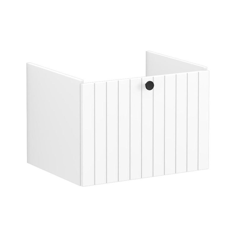 VitrA Root Groove 60cm 1 Drawer Washbasin Unit – Matt White