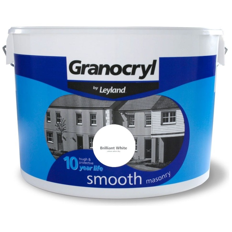 Granocryl Smooth Masonry 10L|Brilliant White|Grey Skies