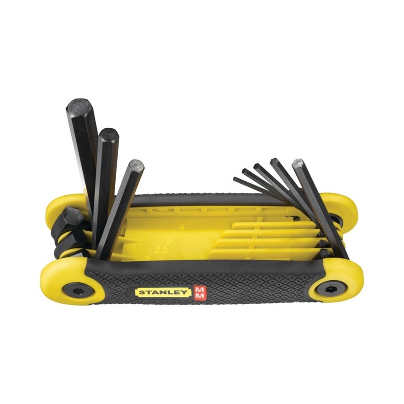 Stanley Metric Folding Hex Key Set 8 Piece