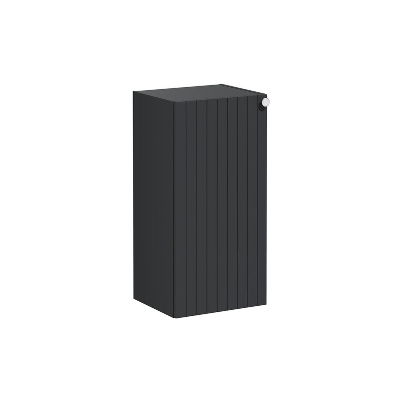 VitrA Root Groove 40cm 1 Door Lower/Base Unit (LH Hinge) – Matt Graphite
