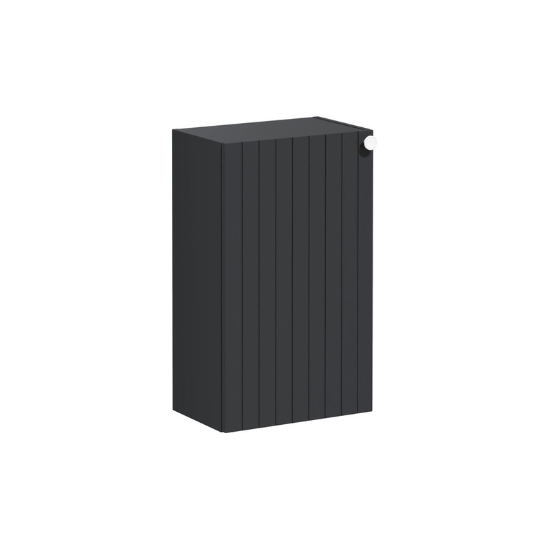 VitrA Root Groove 40cm 1 Door Slim Lower/Base Unit (LH Hinge) – Matt Graphite