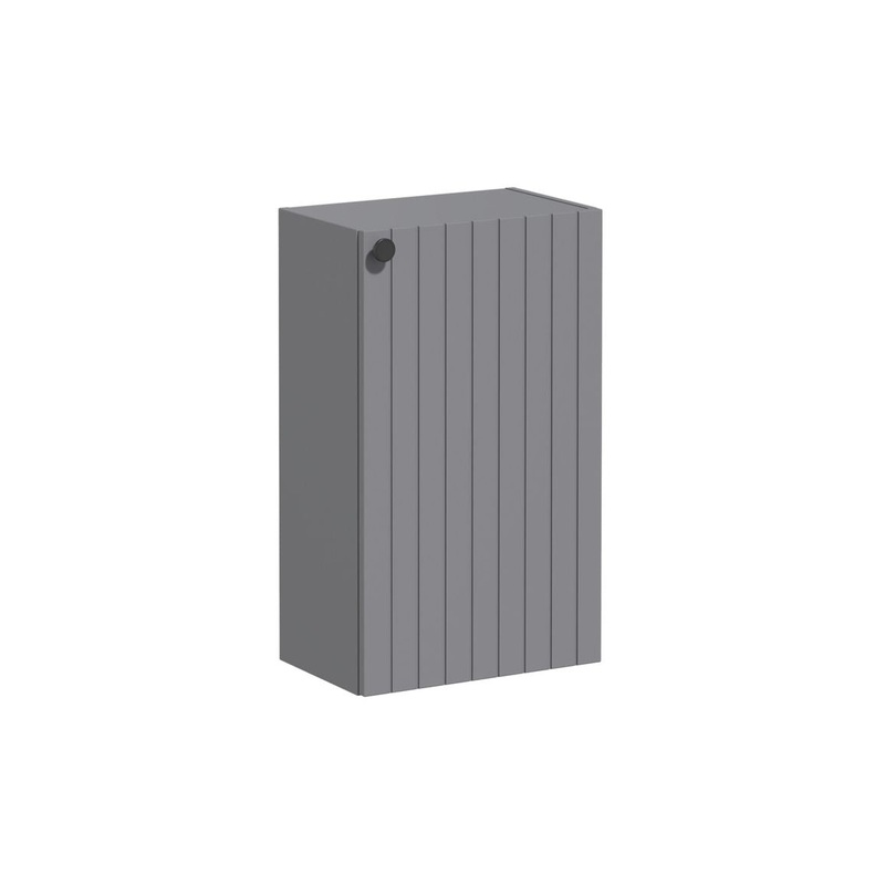 VitrA Root Groove 40cm 1 Door Slim Lower/Base Unit (RH Hinge) – Matt Grey