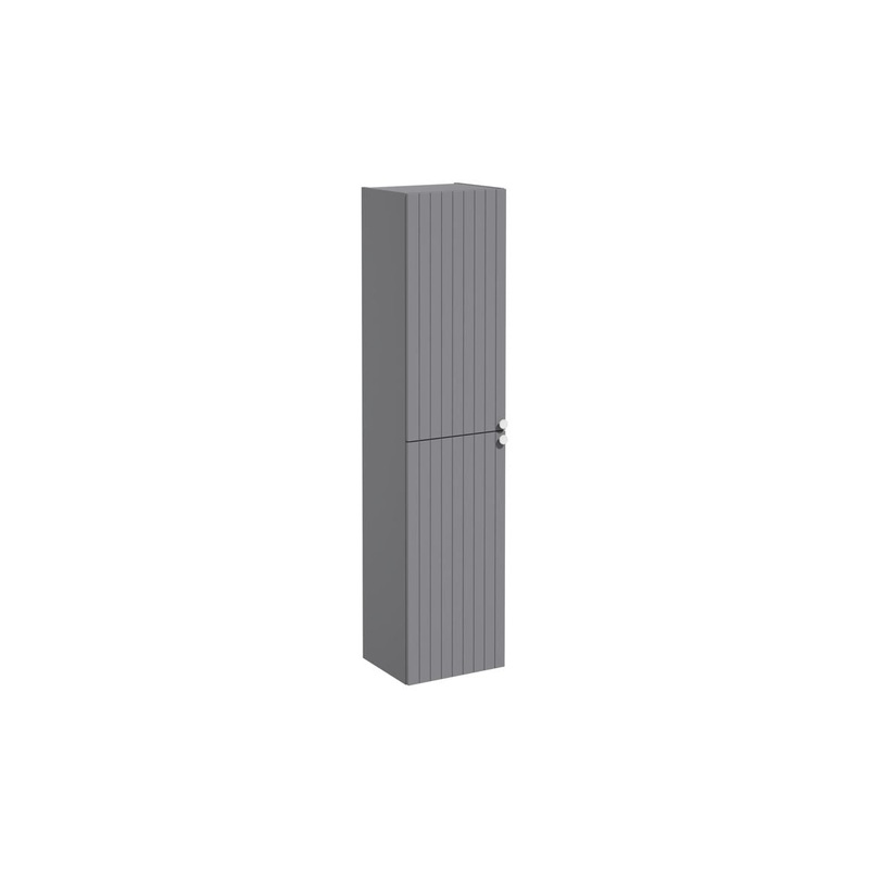 VitrA Root Groove 40cm 2 Door Tall Unit (LH Hinge) – Matt Grey