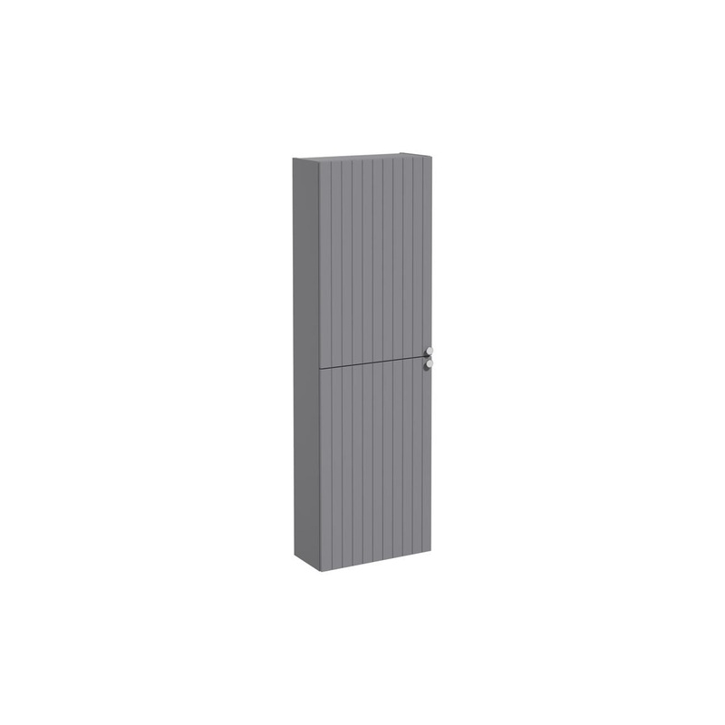 VitrA Root Groove 55cm 2 Door Slim Tall Unit (LH Hinge) – Matt Grey