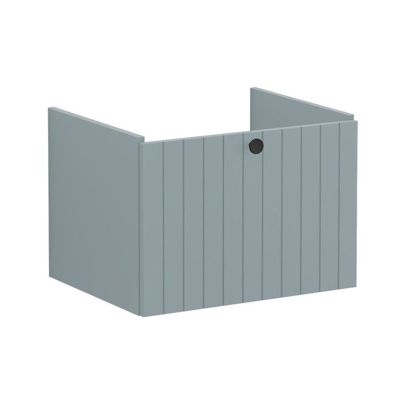 VitrA Root Groove 60cm 1 Drawer Washbasin Unit – Matt Fjord Green