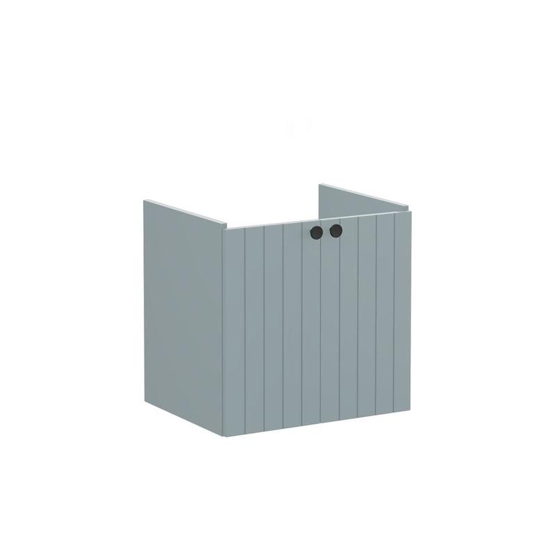 VitrA Root Groove 60cm 2 Door Wall Hung Washbasin Unit – Matt Fjord Green