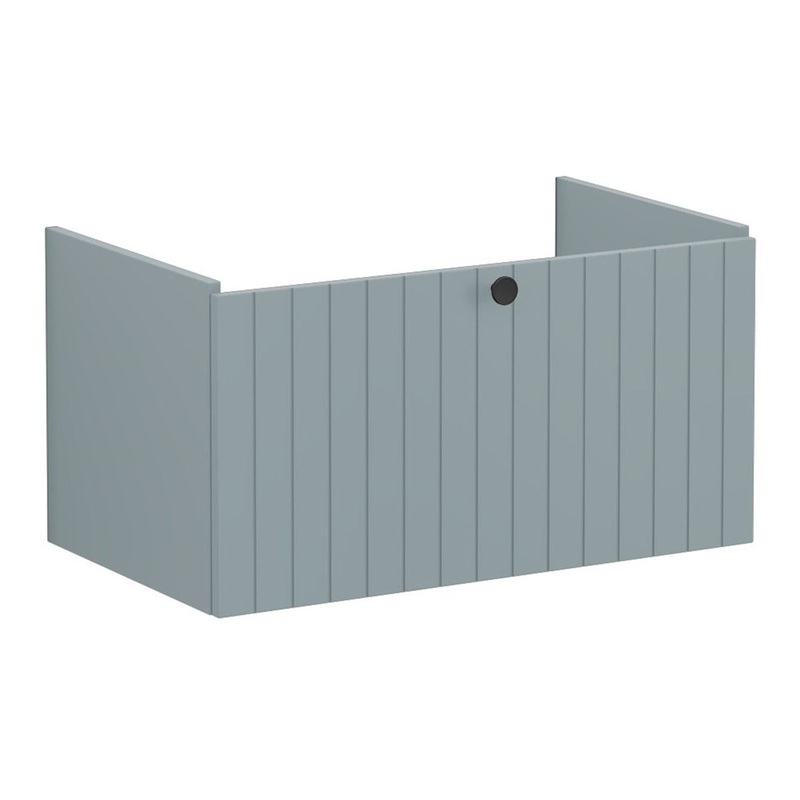 VitrA Root Groove 80cm 1 Drawer Washbasin Unit – Matt Fjord Green