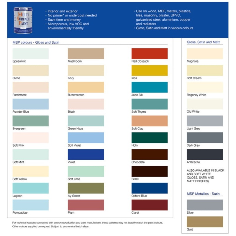 Bedec MSP Soft Gloss 750ml|Soft Cream|Black|Chocolate|Claret|Dark Grey|Holly|Ivy Green|Jade Silk|Light Grey|Magnolia|Oxford Blue|Red Cossack|Regency White|Soft White