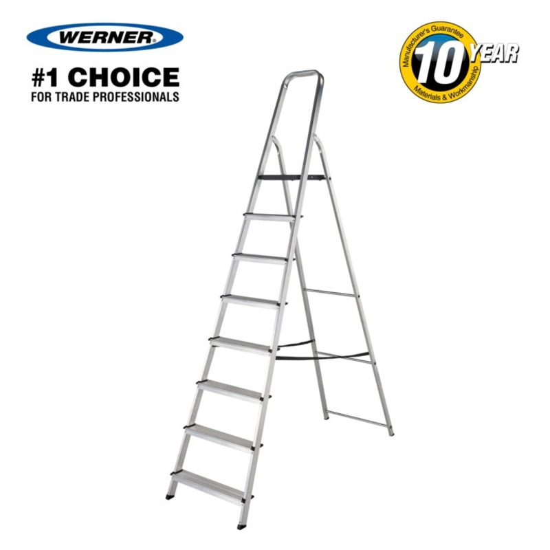 Werner High Handrail Step|8 Tread|6 Tread|5 Tread|3 Tread